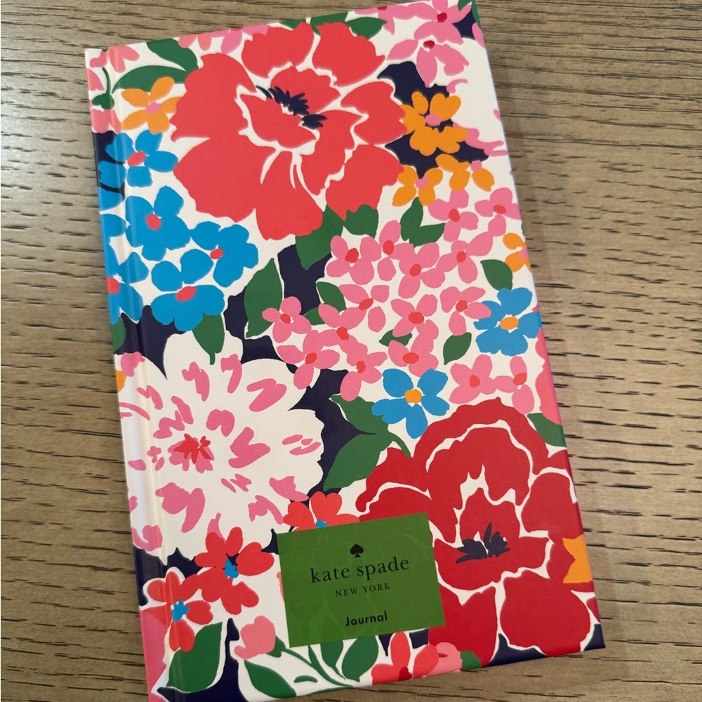 Kate Spade Sunset Blooms 168 Lined Pages Writing JOURNAL Ribbon Bookmark NEW